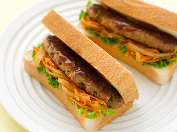 ビタミンハンバーグサンド