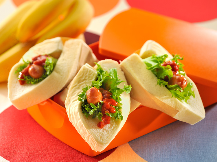 ソーセージ手巻きサンド