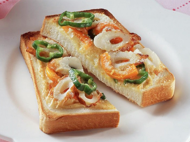 ちくわの胡麻マヨネーズトースト