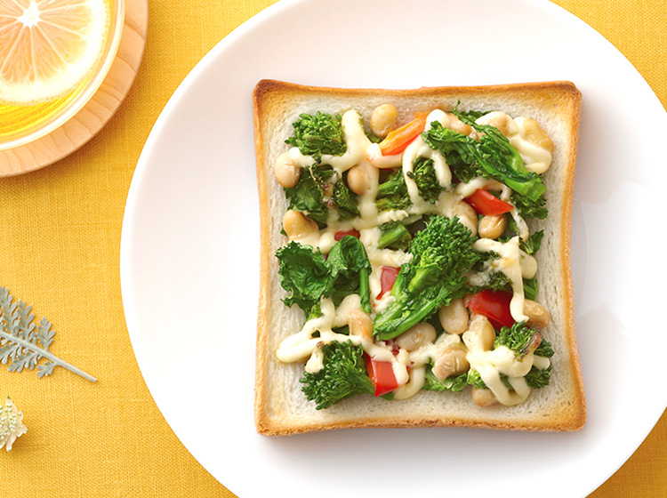 菜のマヨトースト