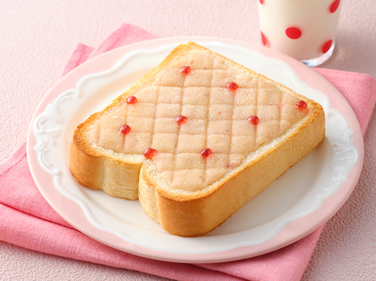 いちごメロンパン風トースト