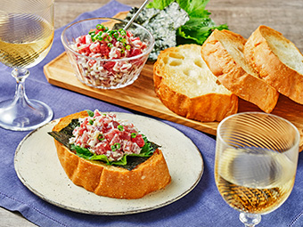 マグロの和風タルタル