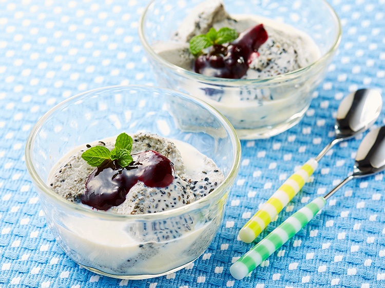 黒ごまのブラマンジェ