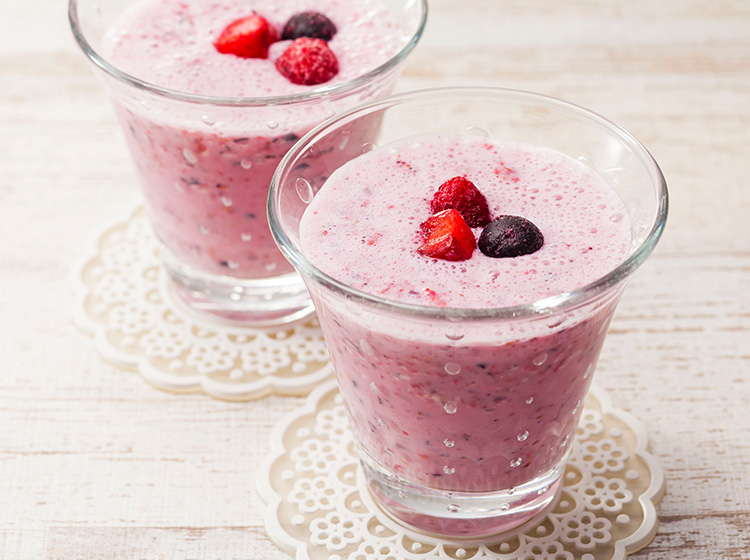 ベリーヨーグルトスムージー