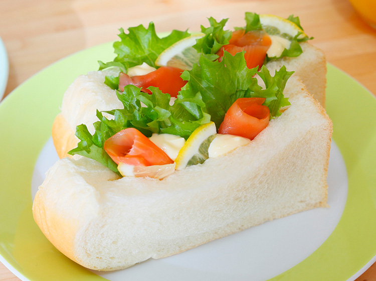 サーモンのポケットサンド