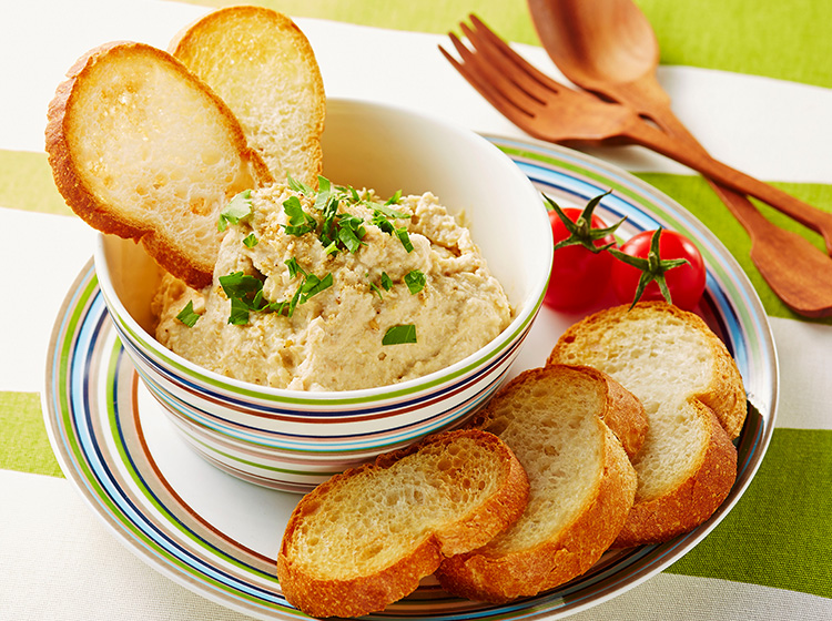 豆腐と大豆のごまディップ